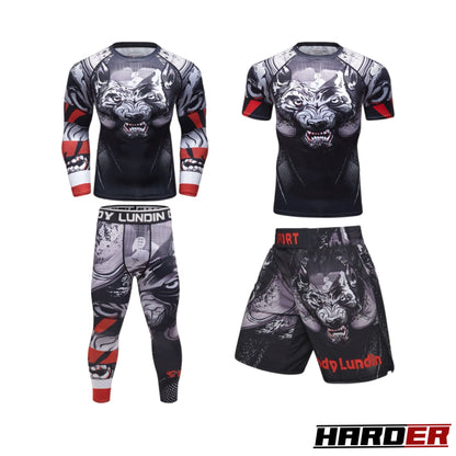 Harder™ WOLF GREY 4PCS Sportswear Set