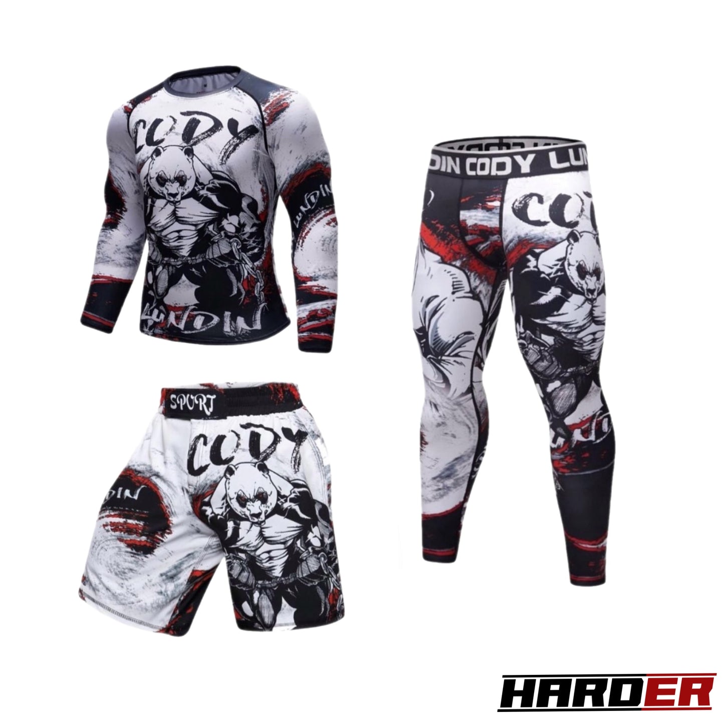Harder™ PANDA 3PCS Sportswear Set