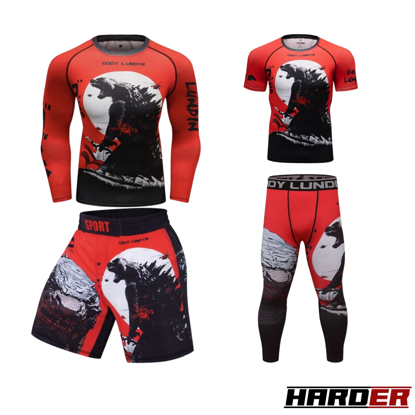 Harder™ RED 4PCS Sportswear Set