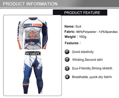 Harder™ SNAKE AND WOLF 2PCS Sportswear Set