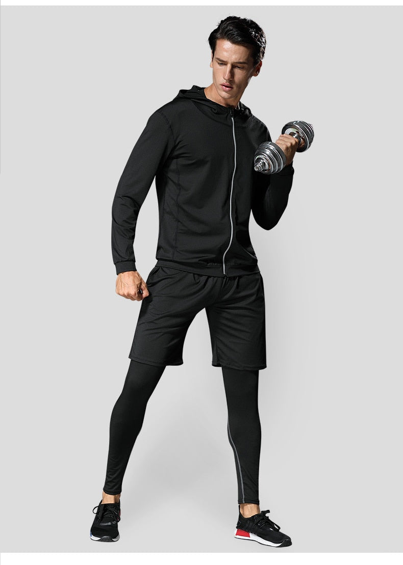 Harder™ BLACK 5PCS Sportswear Set