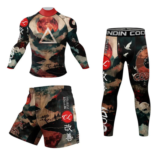 Zestaw odzieży sportowej Harder™ BLOODMOON 3 szt. 